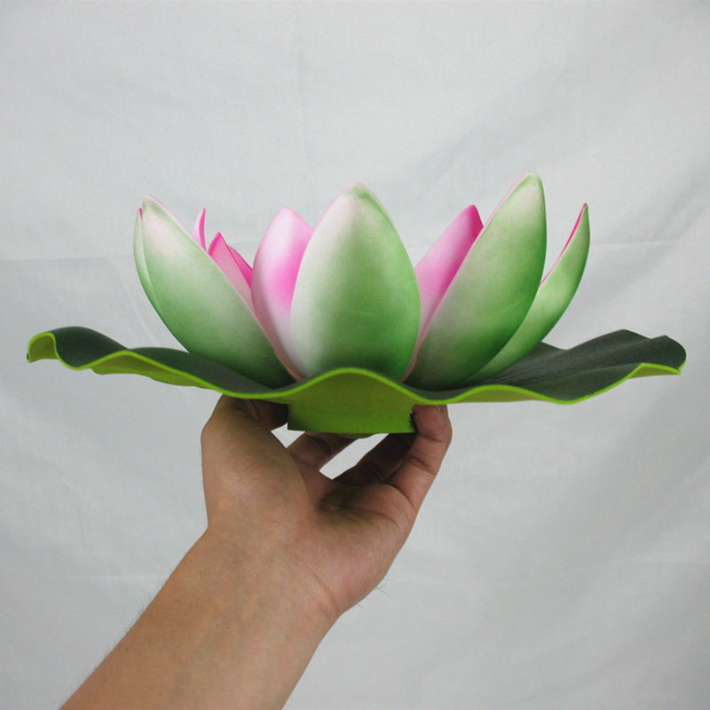 Solar Led Floating Flower Light Artificial Lotus Fountain Pond Pool Garden Lamp Outdoor Waterproof Decor for Patio Fish Tank