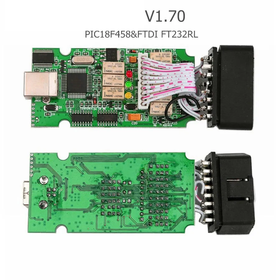 OPCOM V5 200603a 2021 for Opel OP-COM 1.70 V1.95 Flash Firmware Update Car Diagnostic Tool with Pic18F458 FTDI FT232RQ Chip