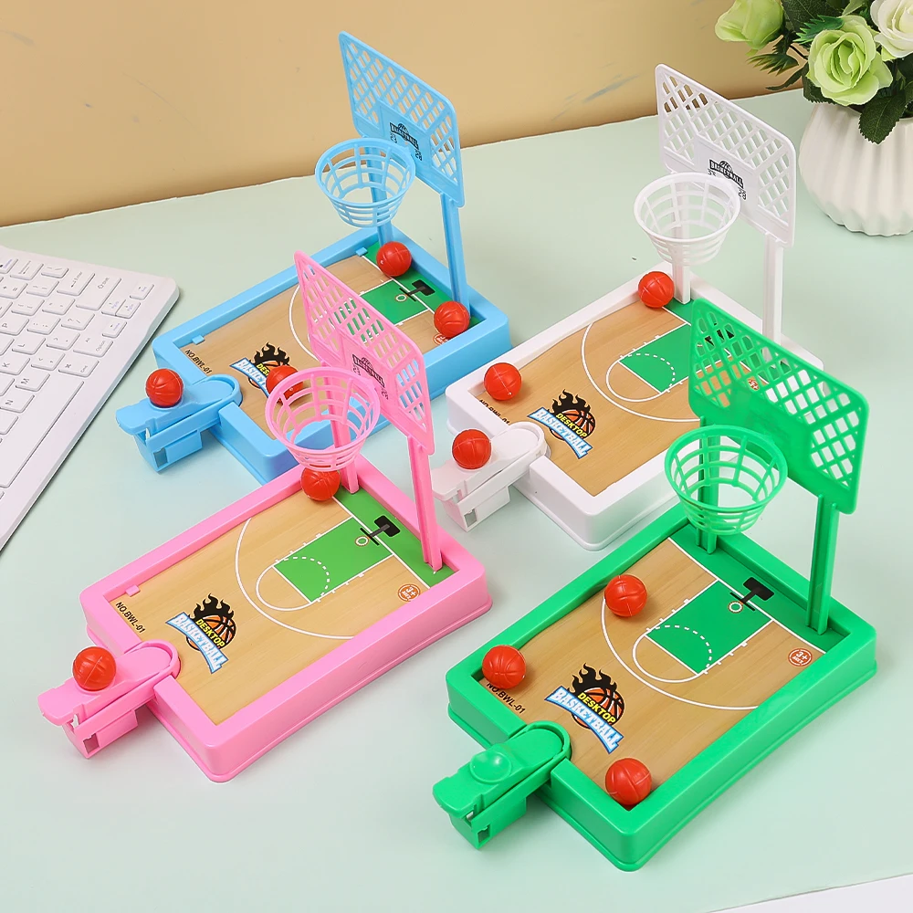 Two Finger Catapult Basketball Table Pinball Game Kids Mini Shooting Machine Toy Parent-child Interactive Puzzle Training Toys