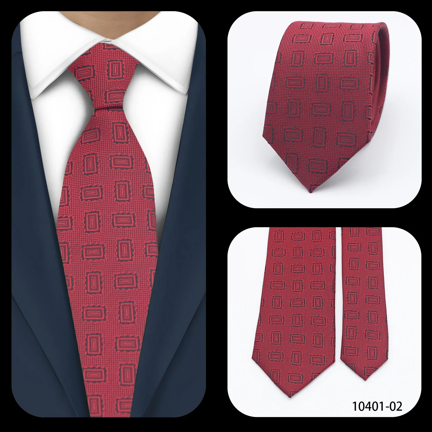 LYL 7CM Elegant Dot Men's Ties Luxury necktieTie With Print Gift Geometry Guest Festival Accessories for Gentleman Free Shipping