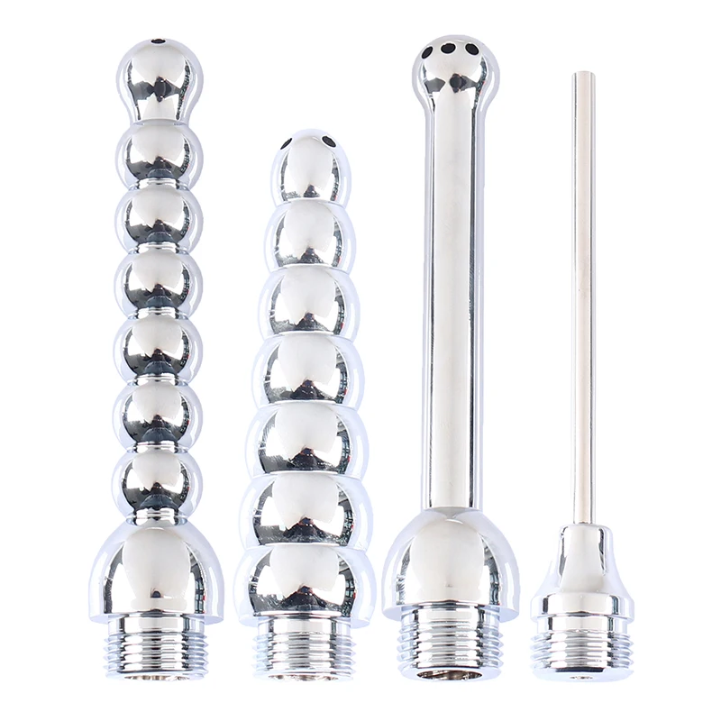 Aluminum Cleaning Enema Shower Bidet Anal Anus Clean Plug Colonic Washer 666 666