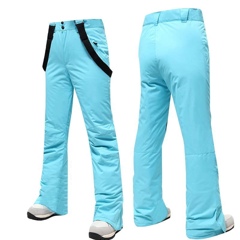 -30 Degrees Ski Women Winter Outdoor Thicken Windproof Waterproof Warm Snow Trousers Sports Snowboarding Breathable Pants