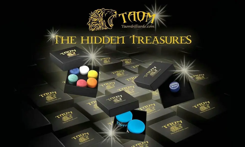 TAOM Billiards Snooker Professional Round Cue Chalk 2.0 Pyramid PYRO Blue Pink Deluxe