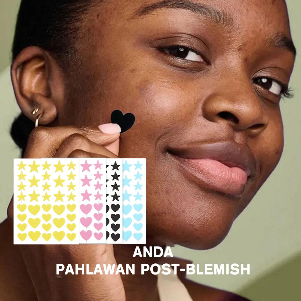 Star Shape Acne Colorful Invisible Hydrocolloid Acne Dots Pimple Patches Face Skin Care Acne Pimple Patch for Most Skin Types