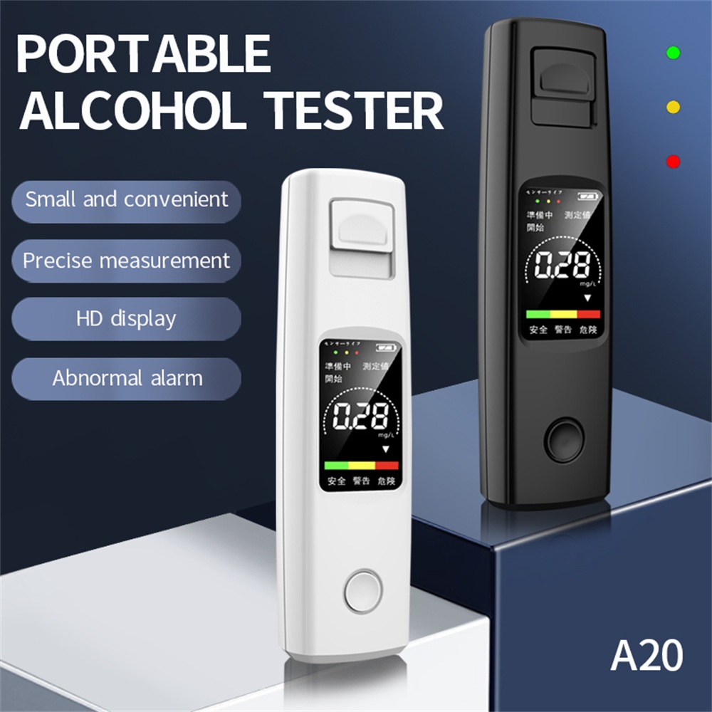 A20 Alcohol Tester Professional Breathalyzer Alcotest With LED Display Dual Mode Switch For Alcohol Meter Alcool Tester