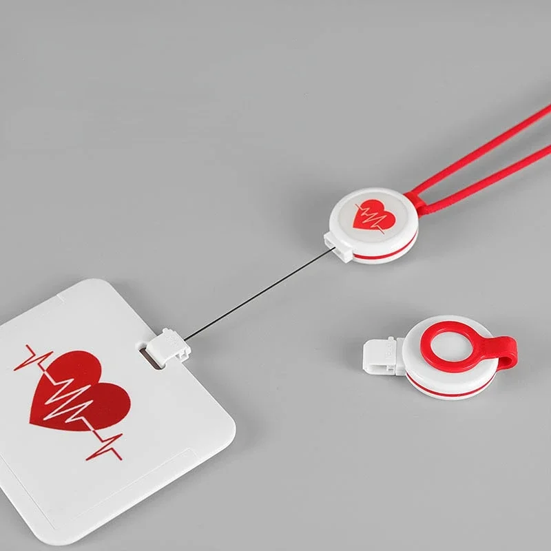 Nurse Doctor Card Holder with Retractable Badge Reel Lanyard Medical Workers IC/ID Card Work Card Holder Hospital Supplies