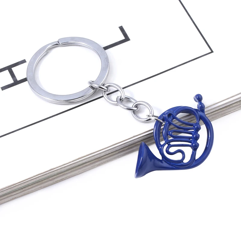 TV HIMYM How I Met Your Mother Keychain Yellow Umbrella Blue French Horn Pendant Keyring For Mom Dad Festival Gift Jewelry