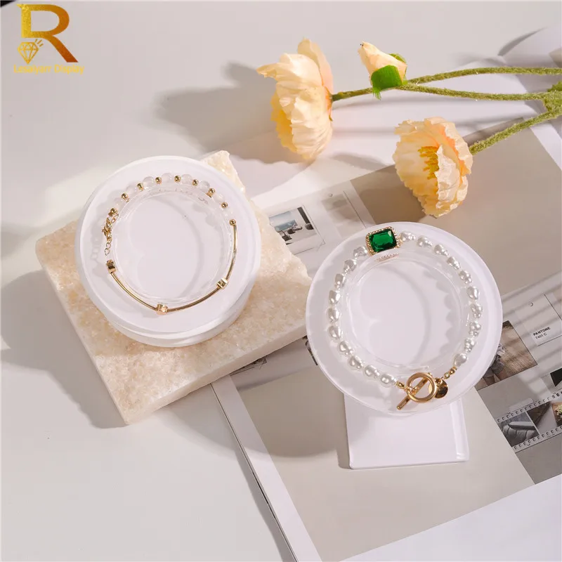 Acrylic Transperant Bracelet Jewelry Display Stand Bangle Organizer Holder Rack Acrylic Bracelet Jewelery Collar Stand