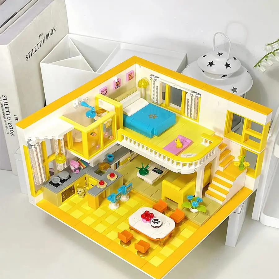 ToylinX 1048PCS Doggy House Building Blocks Creative Ideals Building Blocks Best Gift for Girls or Adults to Play with Friends