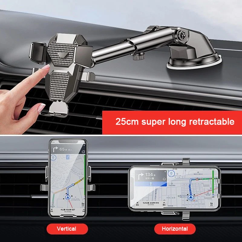 Phone Holder for Car Truck Drivers Universal Upgraded Handsfree Stand Dash Windshield Air Vent Mobile Phone Mount Holder Stand