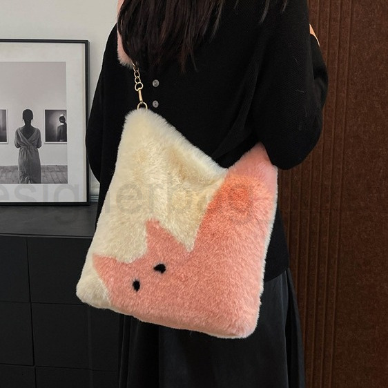 Bag Designer Fashion Classic 10a Top Woman Handbagfashion Canvas Bags Korean Style Plush Cute Casual Shoulder Autumn Popular New Student Large Capacit