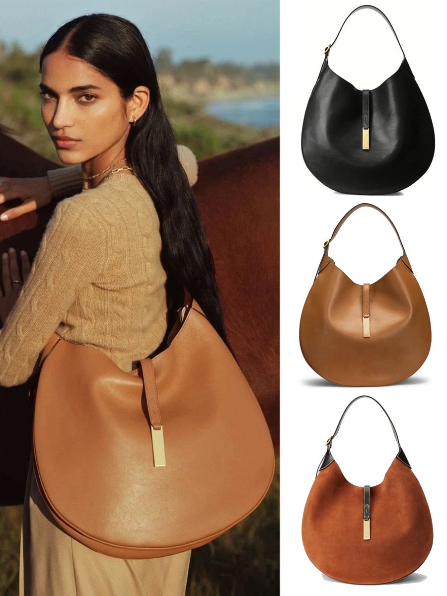 Luxury handbag 10a Designer bag polo id Shoulder Bags Suede leather Hobo weekend large tote bag Mirror quality underarm Croissant clucth crossbody city shopping bag