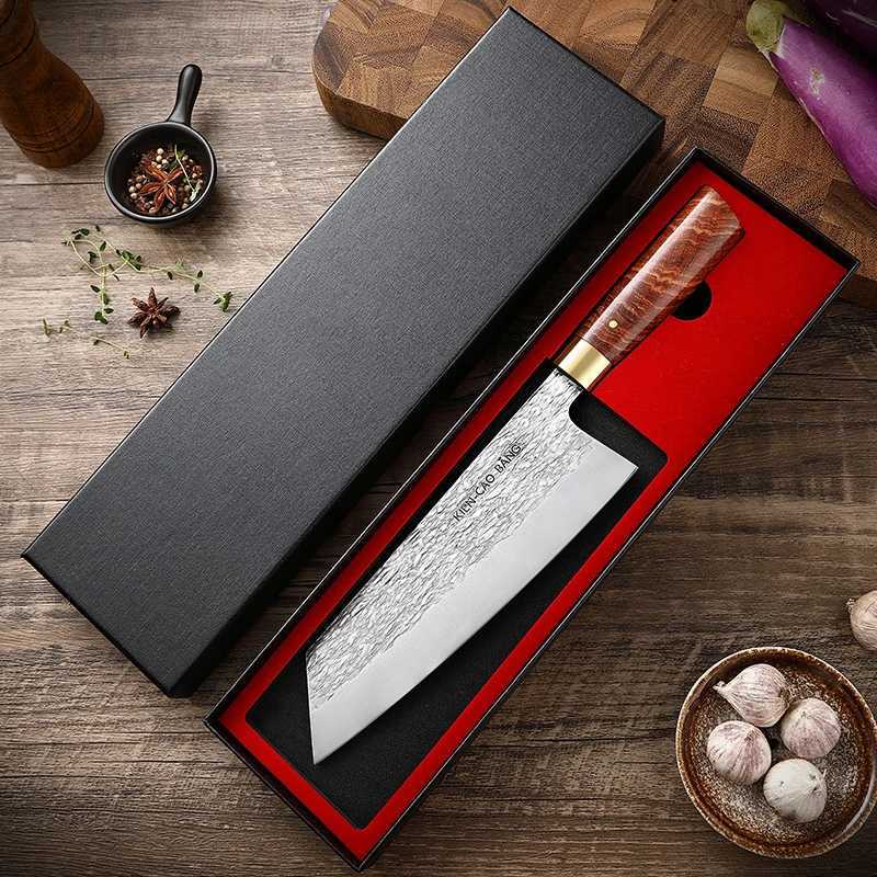 Professional Japanese chefs knife hand forged steel fish fruit knife butchers meat slicing and chopping kitchen knife with gift box X241102
