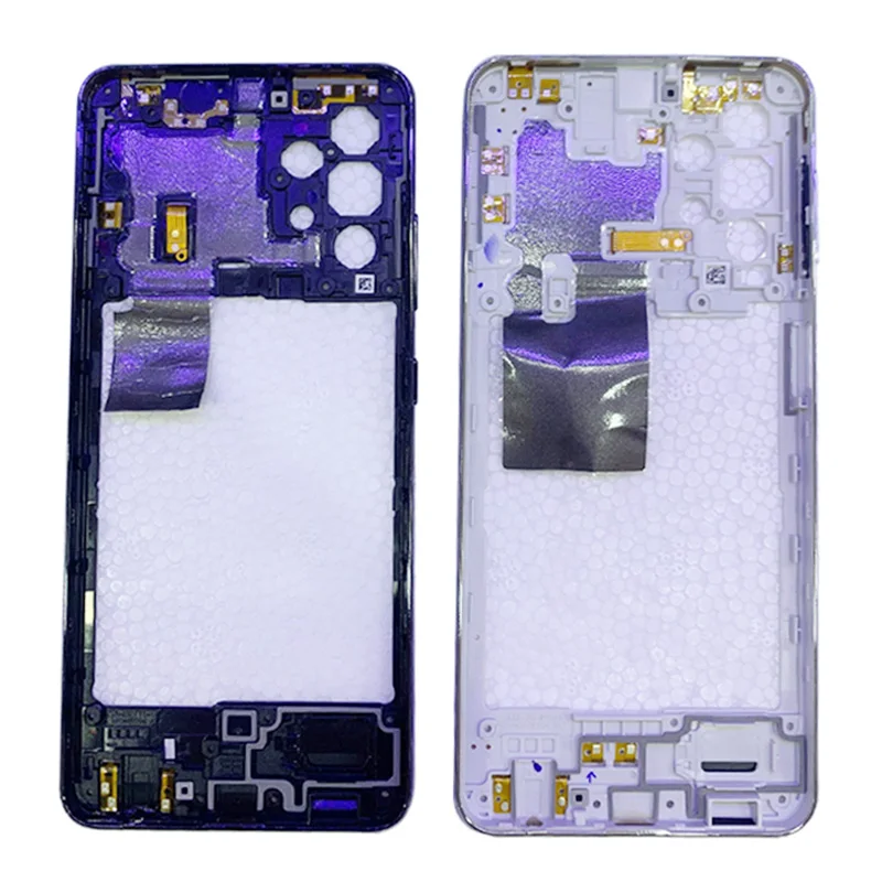 Middle Frame Center Chassis Phone Housing For Samsung 4G A325 A32 5G A326 Cover with Buttons Repair Parts