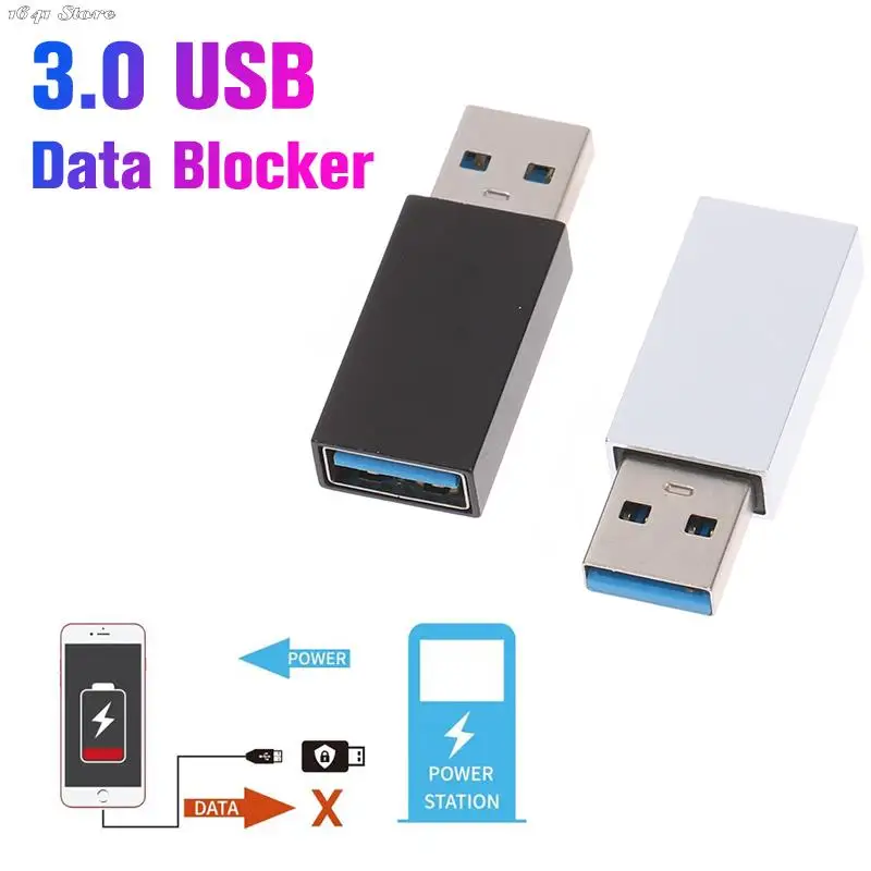 New 1PC USB Anti-hacking Blockers Data Sync Blockers USB Connectors Against Juice Jacking Adapters For Blocking Data Sync