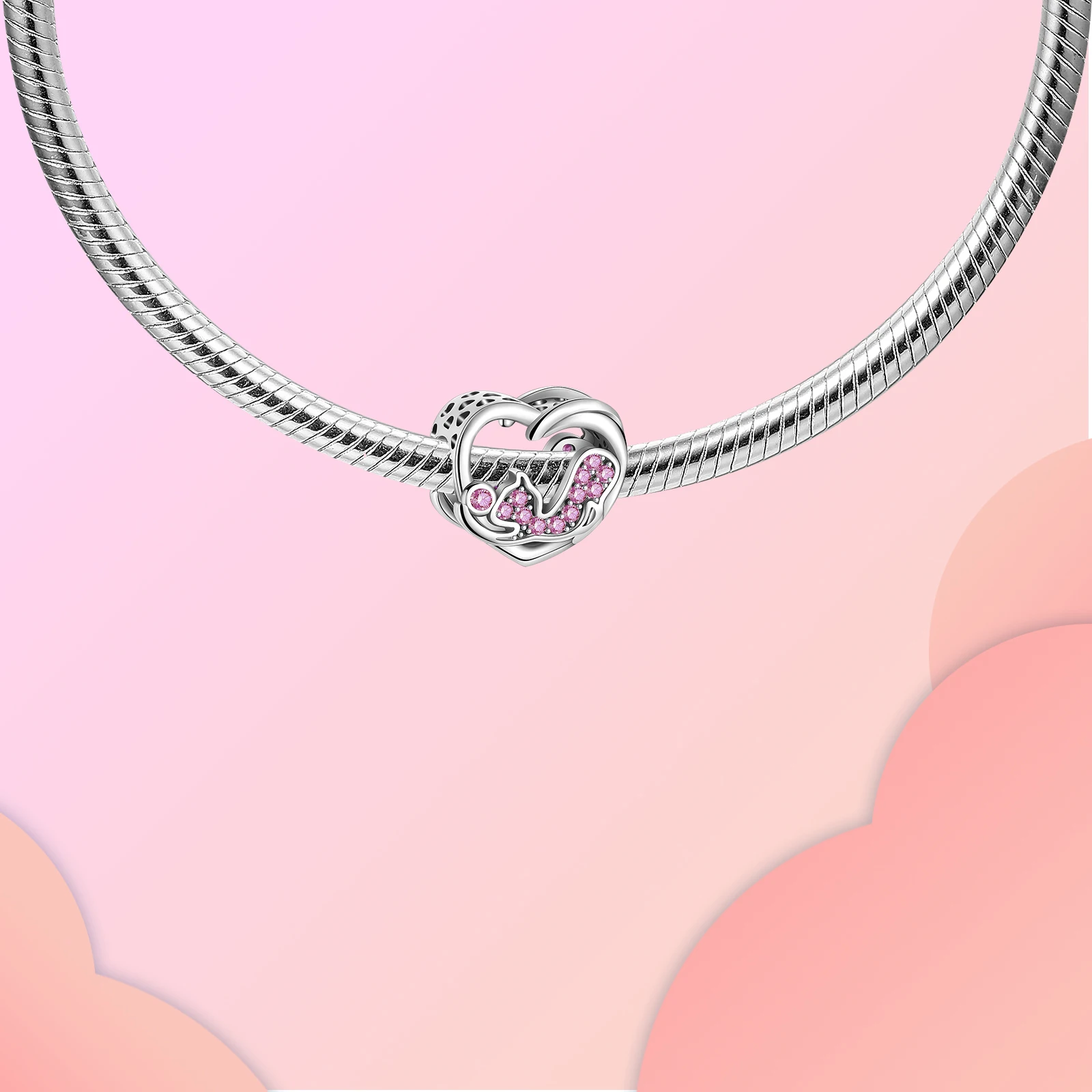 925 Sterling Silver Cat Dog Elephant Owl Animal Series Beads Fit Original Pandora Charm Bracelet Women Jewelry DIY Gift
