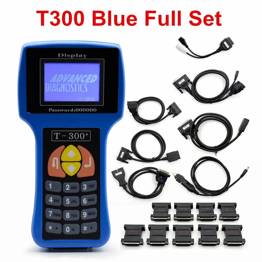 T300 Key Programmer V21.9 English / Spanish T 300 Car Key Maker T 300 Transponder Key Matching Chip Key Decoder