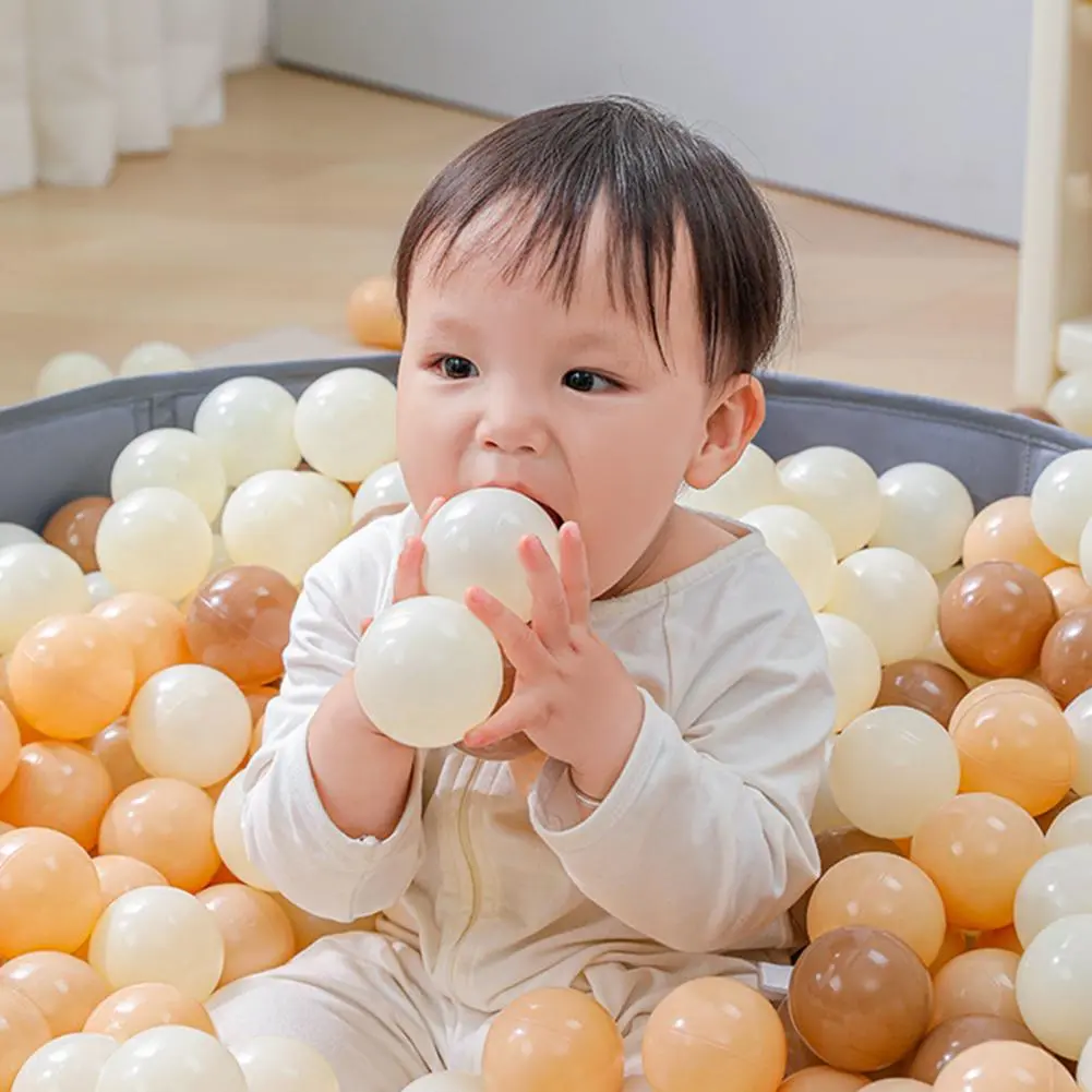 100Pcs Eco-friendly Multicolor Baby Ball Pits Ocean Ball Plastic Pool Ball Toys Kids Play Tent Filler Emotional Comfort