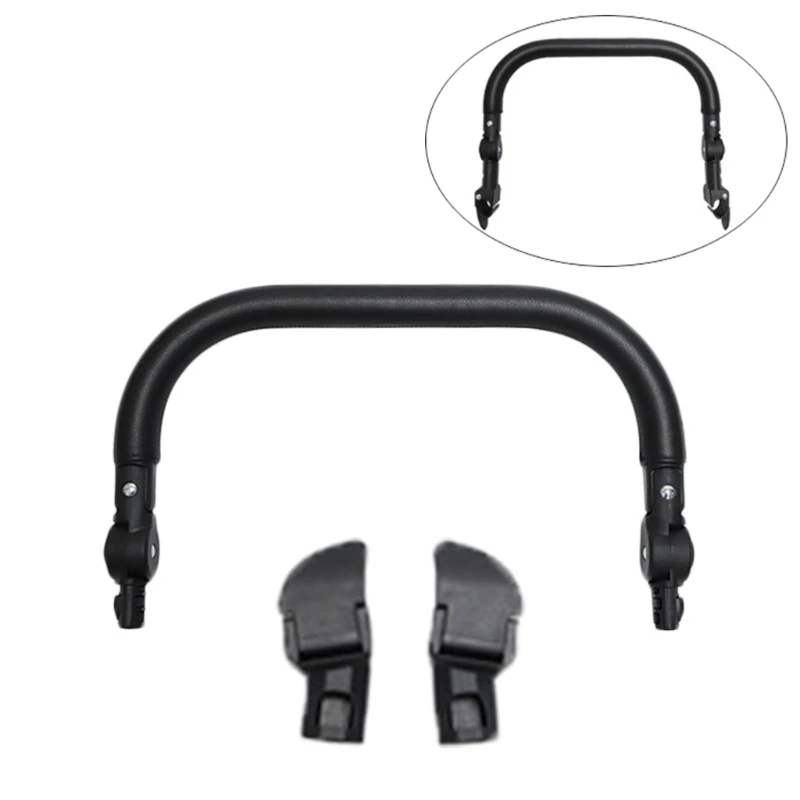 Y55B Pram Handle Bar Infant Pushchair Armrest Bumper Bar Baby Stroller Handle Bar with Adjust Angles Stroller Accessories