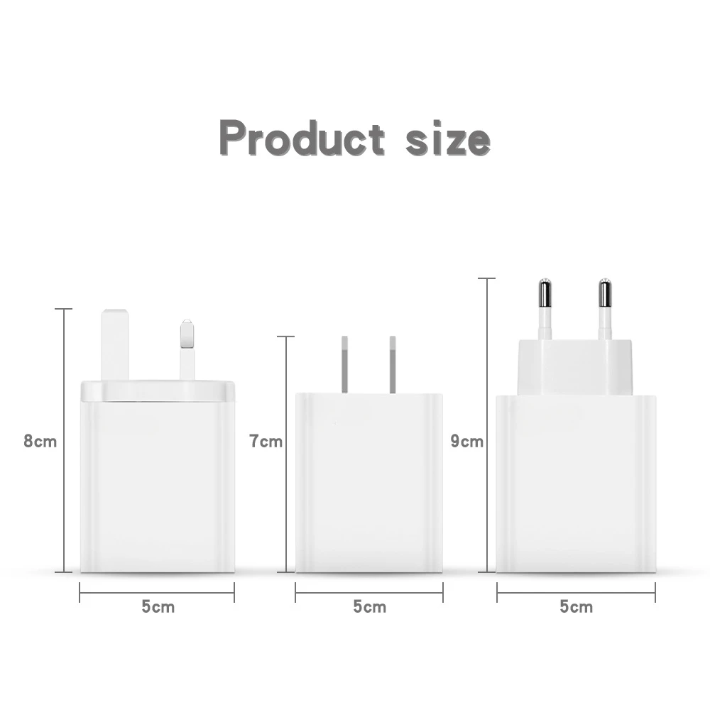 Gan USB Fast Charger Quick Charge 5.0 Adapter for iPhone 13 14 Pro Max ipad Xiaomi Samsung Oppo Phone Charger EU/US/UK Plug