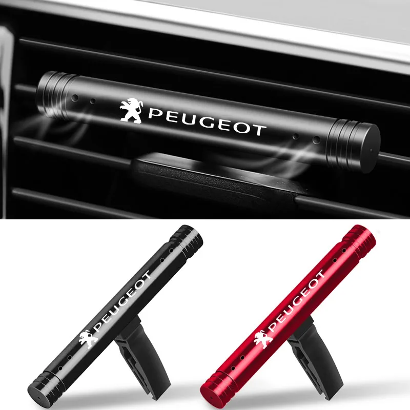 Auto Air Freshener Car Air Outlet Perfume Car Aroma Lasting Aromatherapy for Peugeot Logo 108 406 407 408 206 207 208 306 307