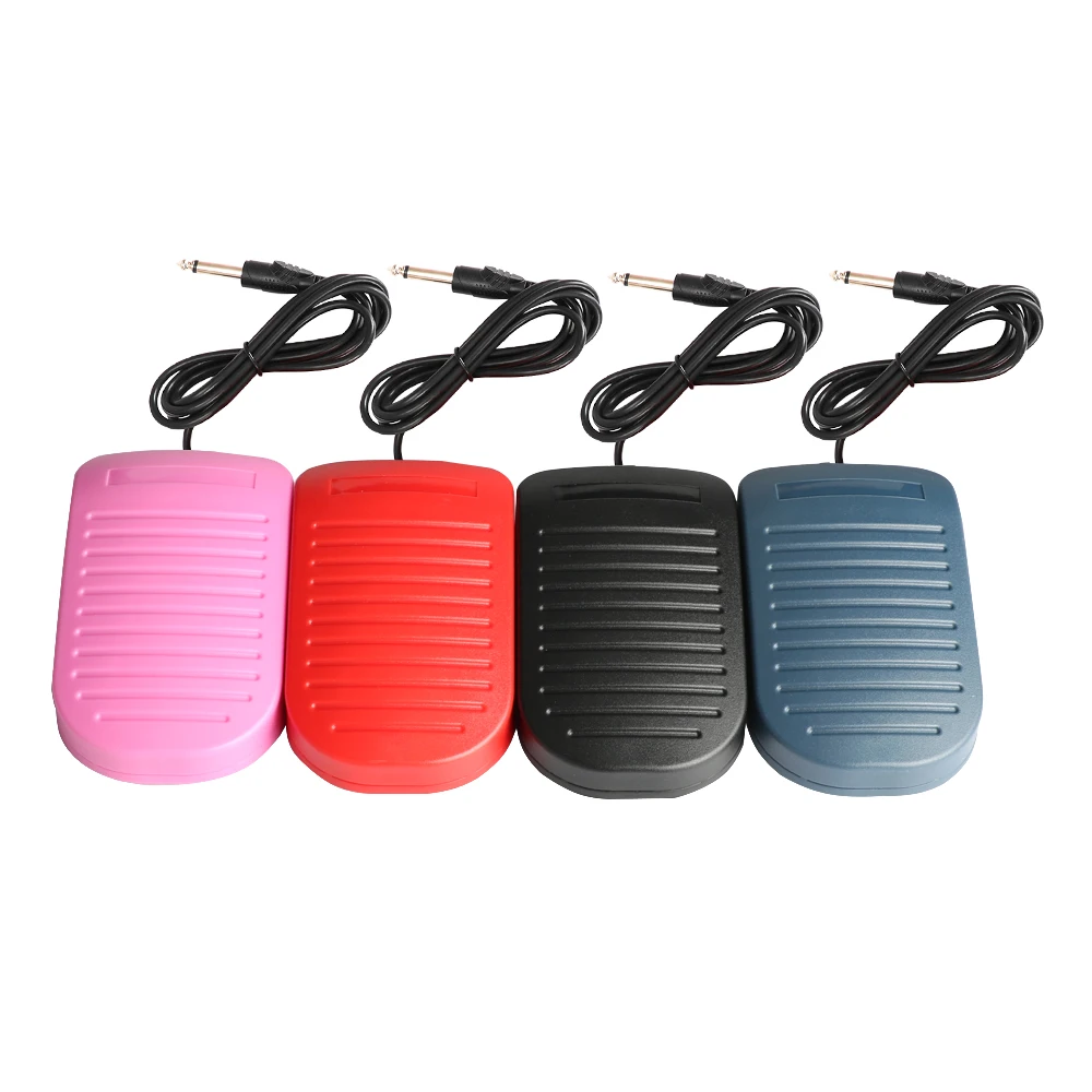 ABS Plastics Silent Tattoo Machine Foot Pedal With Cord For Tattoo Power Supply Tattoo Accessories Mouse Tattoo Foot Pedal Pink