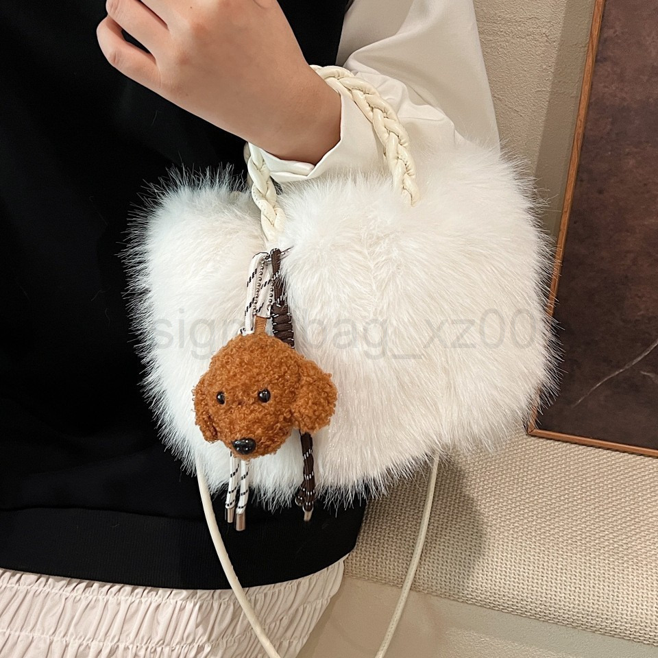 Bag Classic Designer Fashion 10a Top Woman Handbagevening Bags New Plush Doll Pendant Advanced Cute