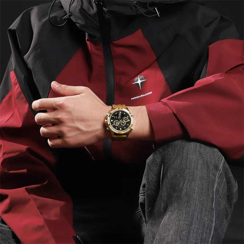 NAVIFORCE New Military Watch For Men Analog Digital Waterproof Quartz Wristwatch Sport Male LED Digital Clock Relogio Masculino