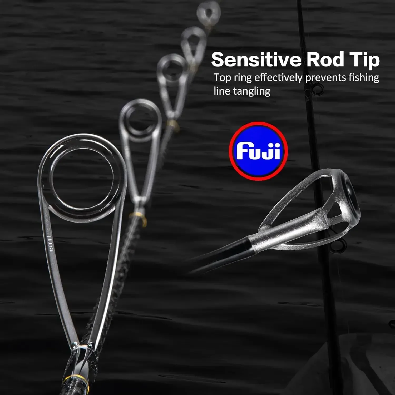 Goture Pollux Slow Jigging Rod 2 Sections Fuji Guide Ring 1.83M Super Strong Spinning Casting Rods ML/M/MH Power Sea Fishing Rod