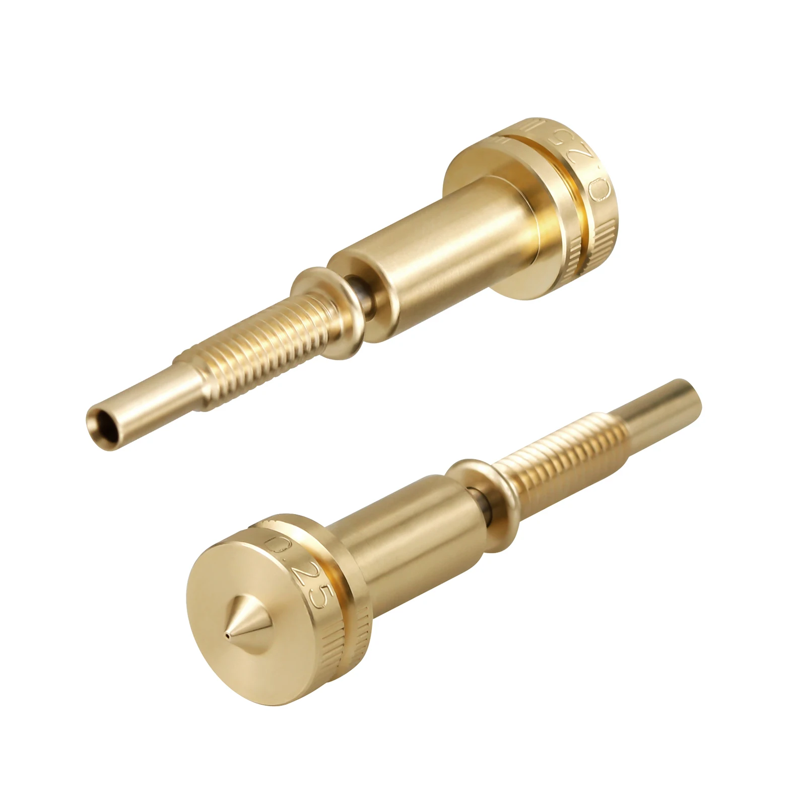 4pcs Clone E3D Nozzle All-in-one Bimetal Nozzles new 0.25/0.4/0.6/0.8mm Heatbreak Brass Titanium For 2025 E3D Hotend Extruder