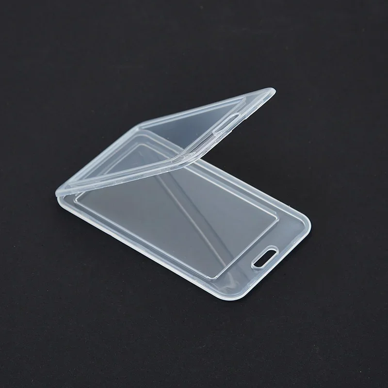 10pcs Transparent Card Cover Sleeves Unisex Work ID Clear Card Holder Protector Cover
