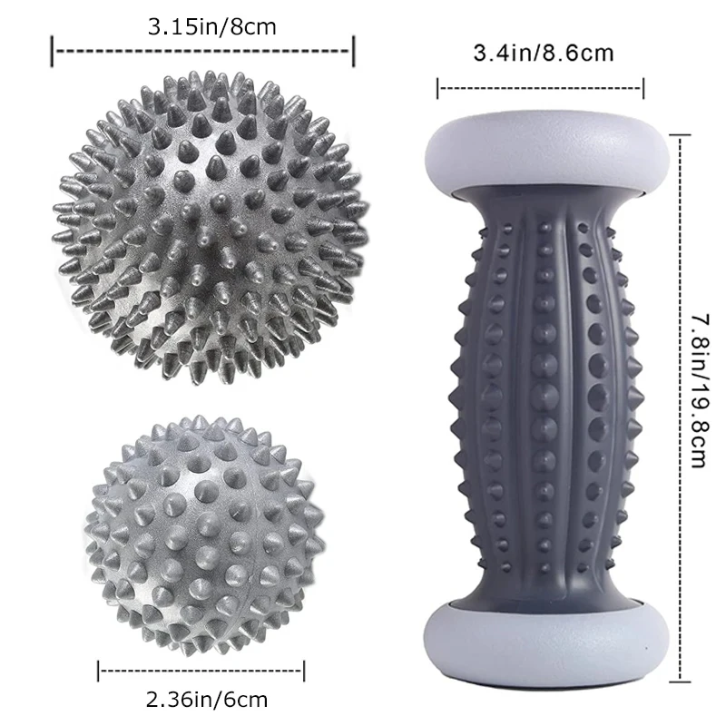 Foot Massage Roller Spiky Ball Foot Pain Relief Massager Relieve Plantar Fasciitis Heel Foot Arch Pain Relax Shoulder Foot Back