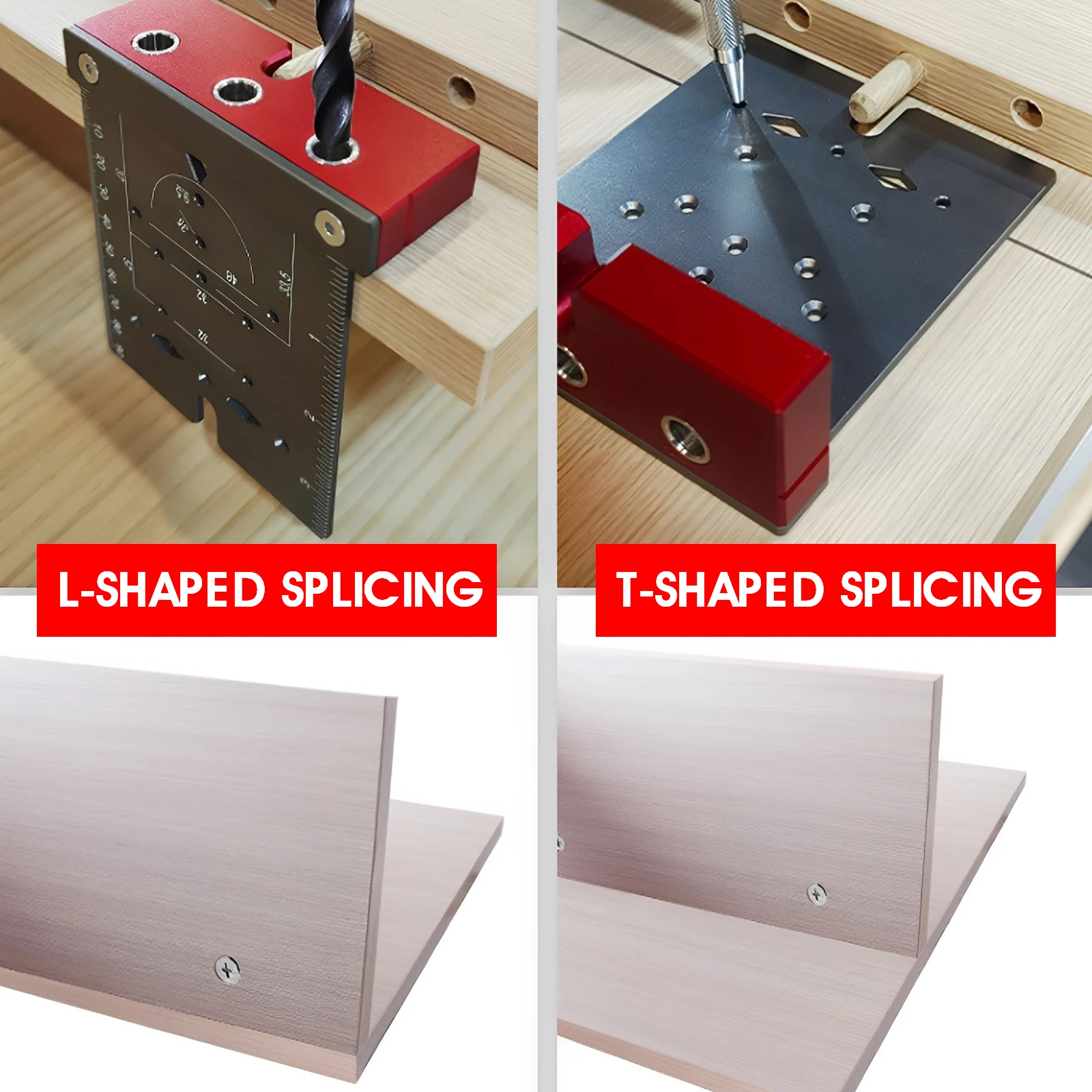 35mm Hinge Punching Locator Aluminum Alloy Woodworking Drilling Locators Drilling Jig Guide Hinge Opener Aid for Cabinet Doors