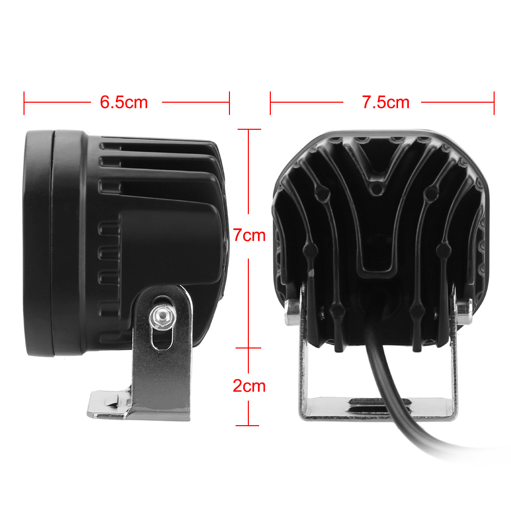 10-32V Motorcycle Spotlights 3 Inch Car DRL Day Running Lamps LED Work Spot Lights 4x4 Offroad Fog Lamp Automotive Accessories
