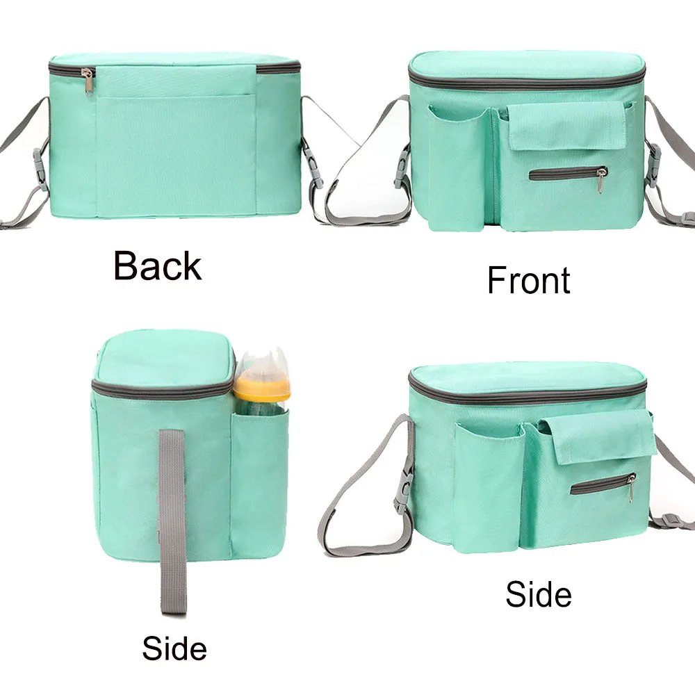 Universal Baby Stroller Organizer with Cup Holders . Diaper Storage, Pockets for Phone, Keys, Toys. Compact Design
