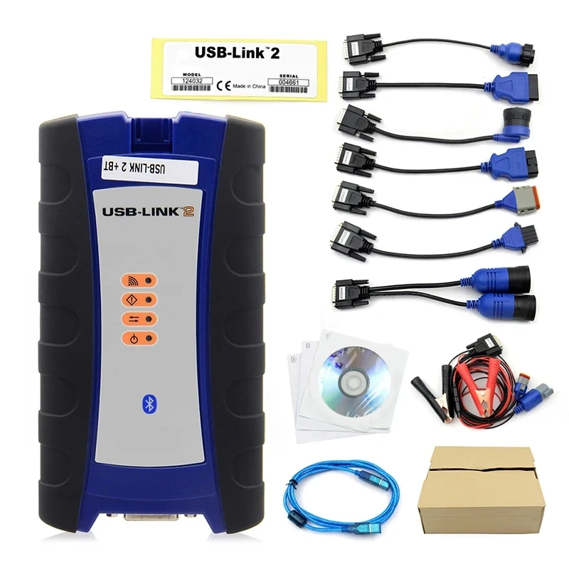 Ne-xiq2 USB Link 2 original 125032 Diesel Truck Interface diagnostics with software Bluetooth for Heavy Duty Truck scanner Tool