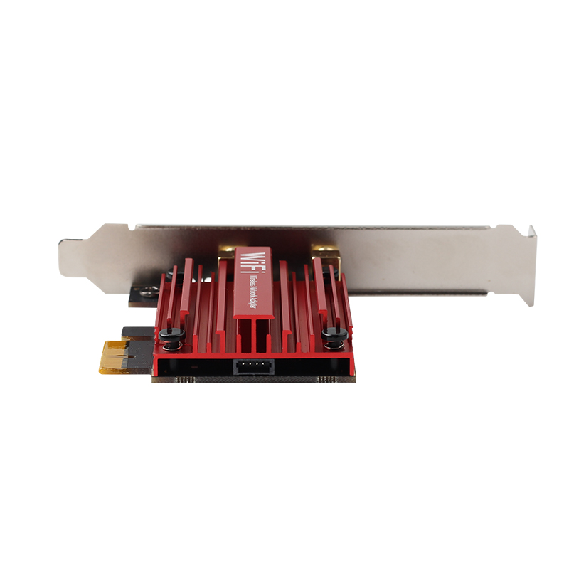 Wifi Adapter Converter M.2 NGFF To PCI-E WiFi Bluetooth Card With 6DB Antenna Intel AX210 M.2 Interface Network Card Universal