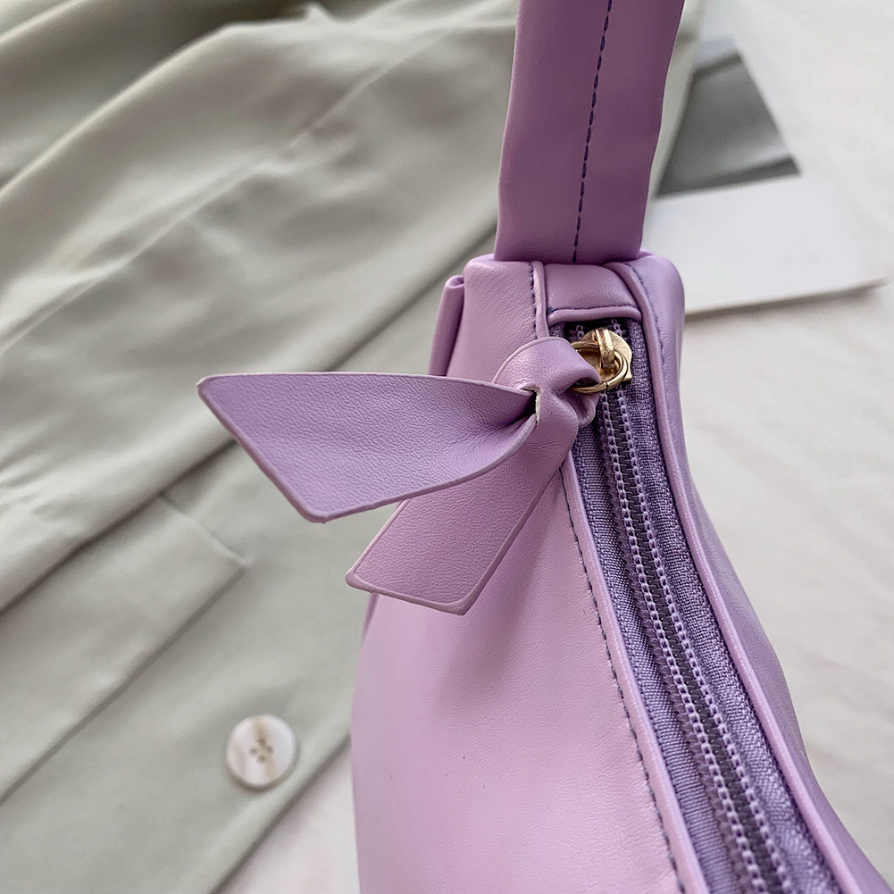 Popular Simple Female Daily Bag Soft PU Leather Women Handbags Solid Color Ladies Design Vintage Shoulder Bags