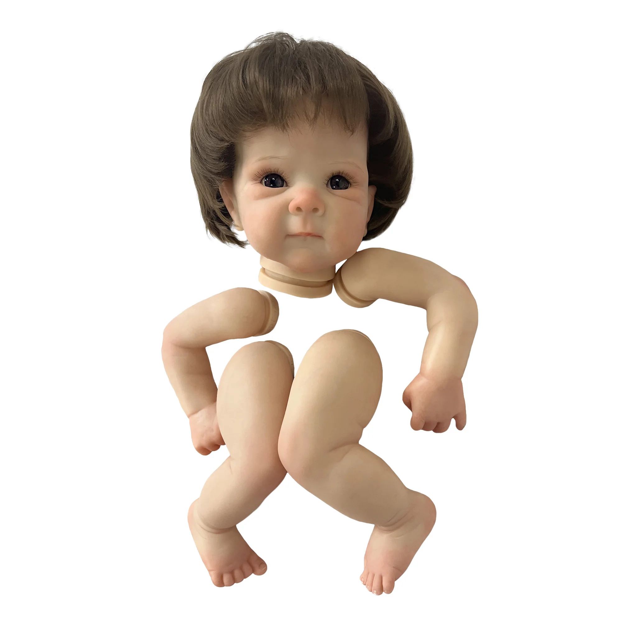 18 Inch Bebe Bettie Doll Kits 3D Painting Handmade Soft Vinyl With Full Limbs Reborn Baby Kits Unpainted Doll Kits