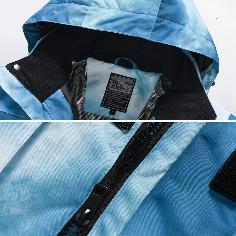 2025 Jacket Pants Windproof Female Skiing Tracuit Clothes Outdoor Sport Mountain Man Snowboard Sets Hooded Warm Women Ski Suit