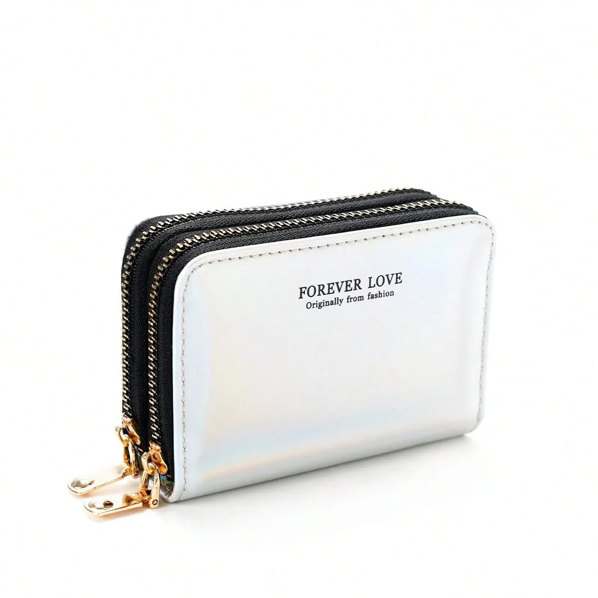 Women'S 1PC Purse Short Y2k Leather Folding Zipper Coin Purse Student Gift Birthday Party Gift Wallet smile