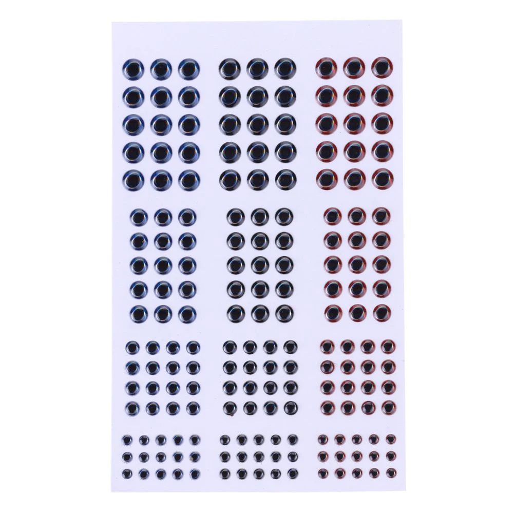 36mm Holographic 3D Fishing Lure Eyes Sticker Artistic Artificial Fish Eyes Sticker For Fly Tying Lure Making 183Pcs