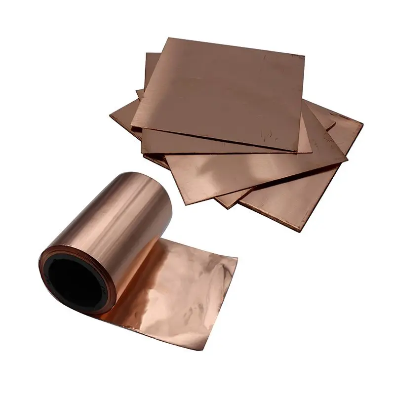 Copper Sheet Strip Pure Cu Thin Foil Plate 0.01mm To 1mm