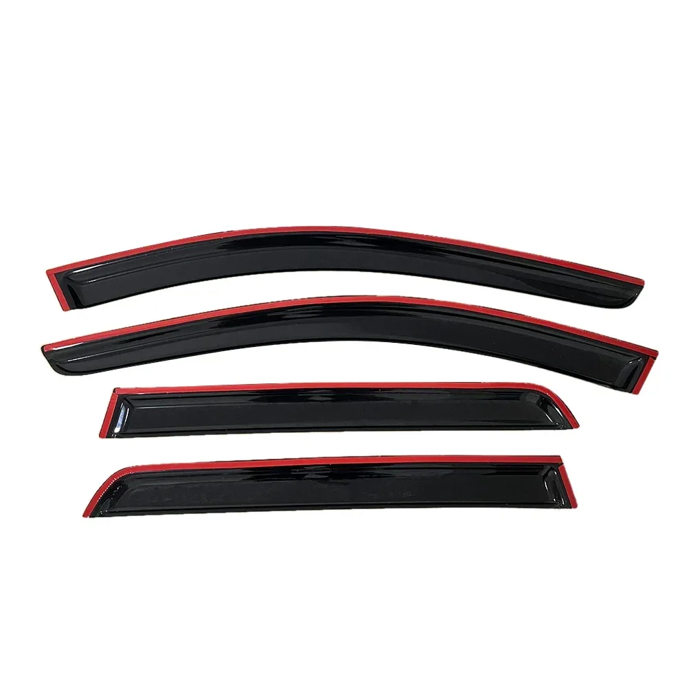 For VOLVO XC70 V70 XC60 XC90 C30 Auto Black Tinted Car Side Window Visor Guard Vent Awnings Shelters Rain Guard Door Ventvisor