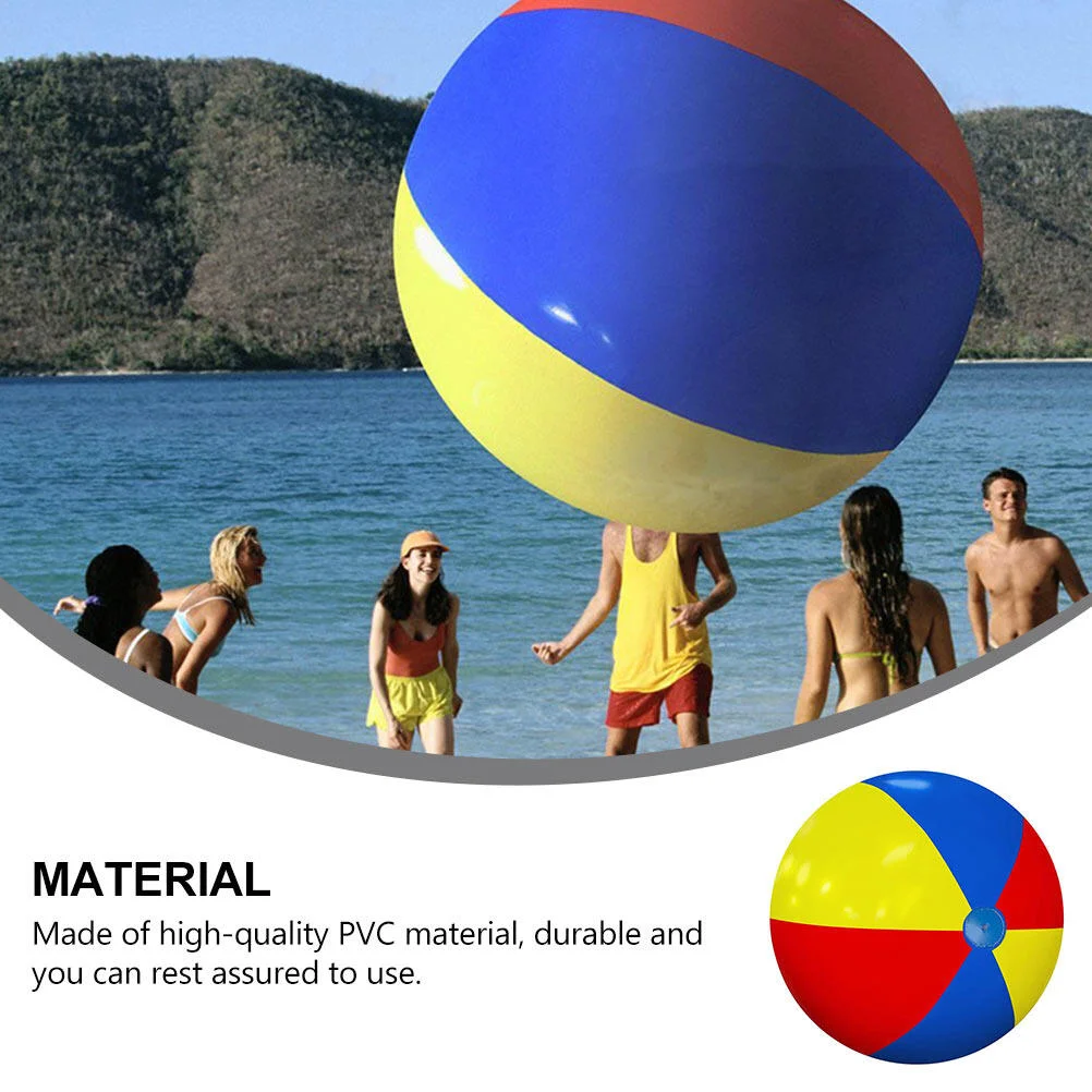Big Beach Ball Balls PVC Play Large Inflatable Kids Summer Toys Pool Colorful Giant