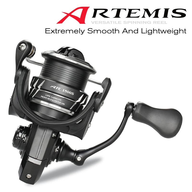 TSURINOYA Smooth Ultralight Spinning Reel ARTEMIS 800 1500S 2500SH 3000SH VIB Sinking Lure High Speed Fishing Reel Shallow Coil