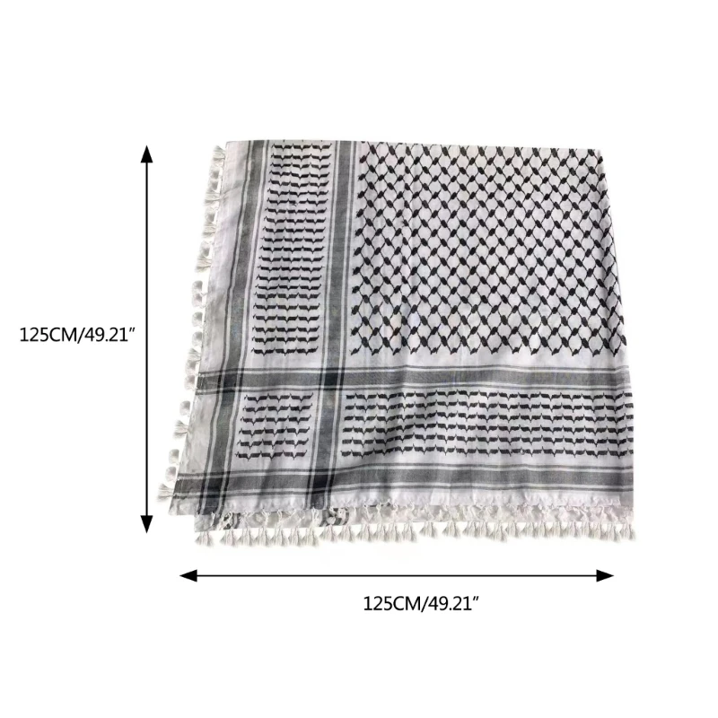 Scarf Arab Shemagh Keffiyeh Palestine Scarf Men Women Shawl Wrap Shemagh Scarf