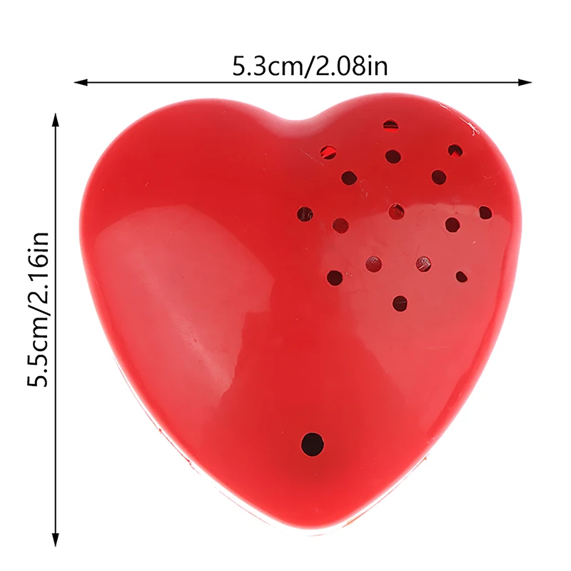 Mini Voice Recorder Heart Shaped Voice Box For Speaking Recordable Buttons For Kids 30 Seconds Sound Box For Stuffed Animal Doll