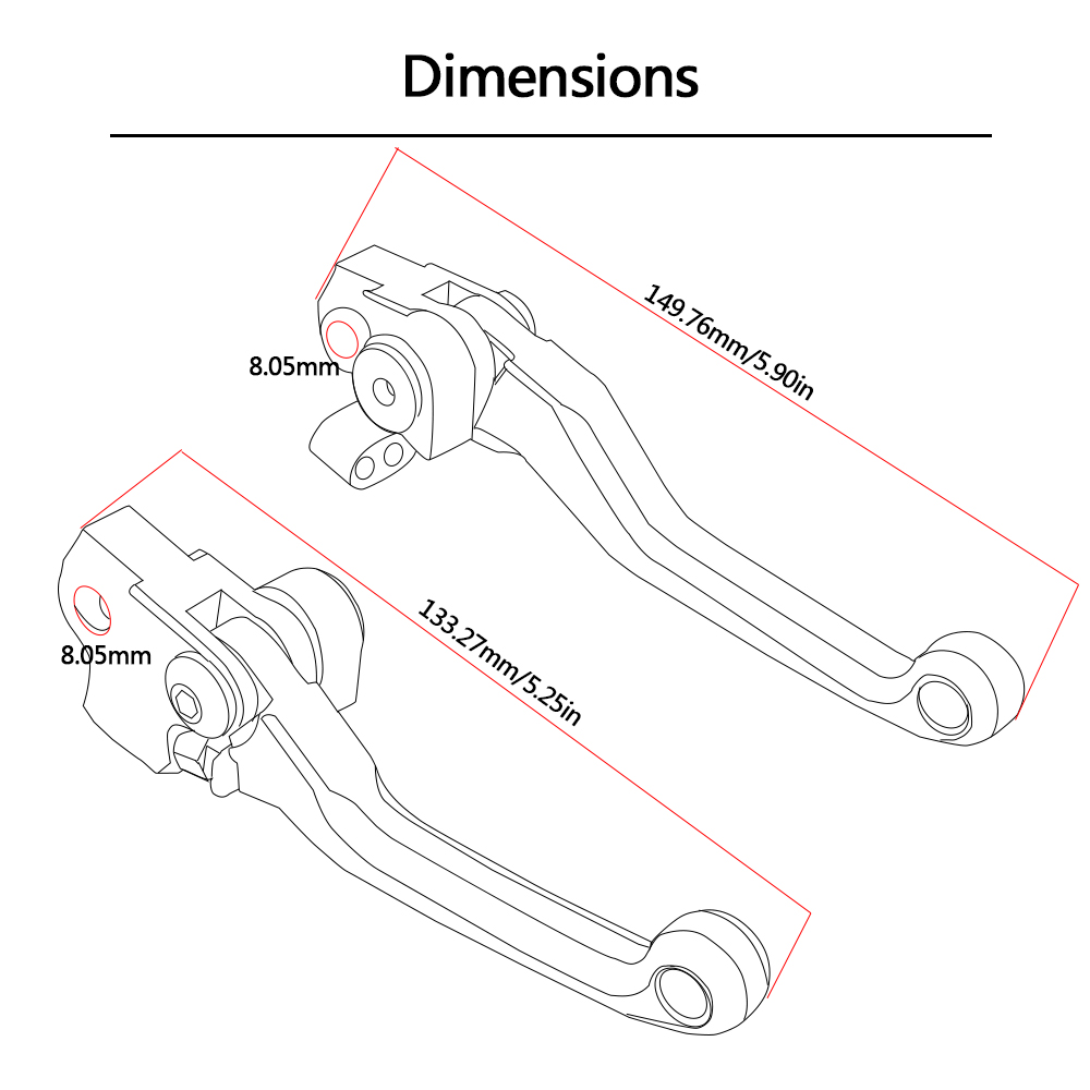 2025 Motocross Brake Clutch Levers Dirt new Bike For EXC 125 200 250 300 400 450 500 530 Exc 2011 2012 2014 2015 2016 2017 2018 2019 2020