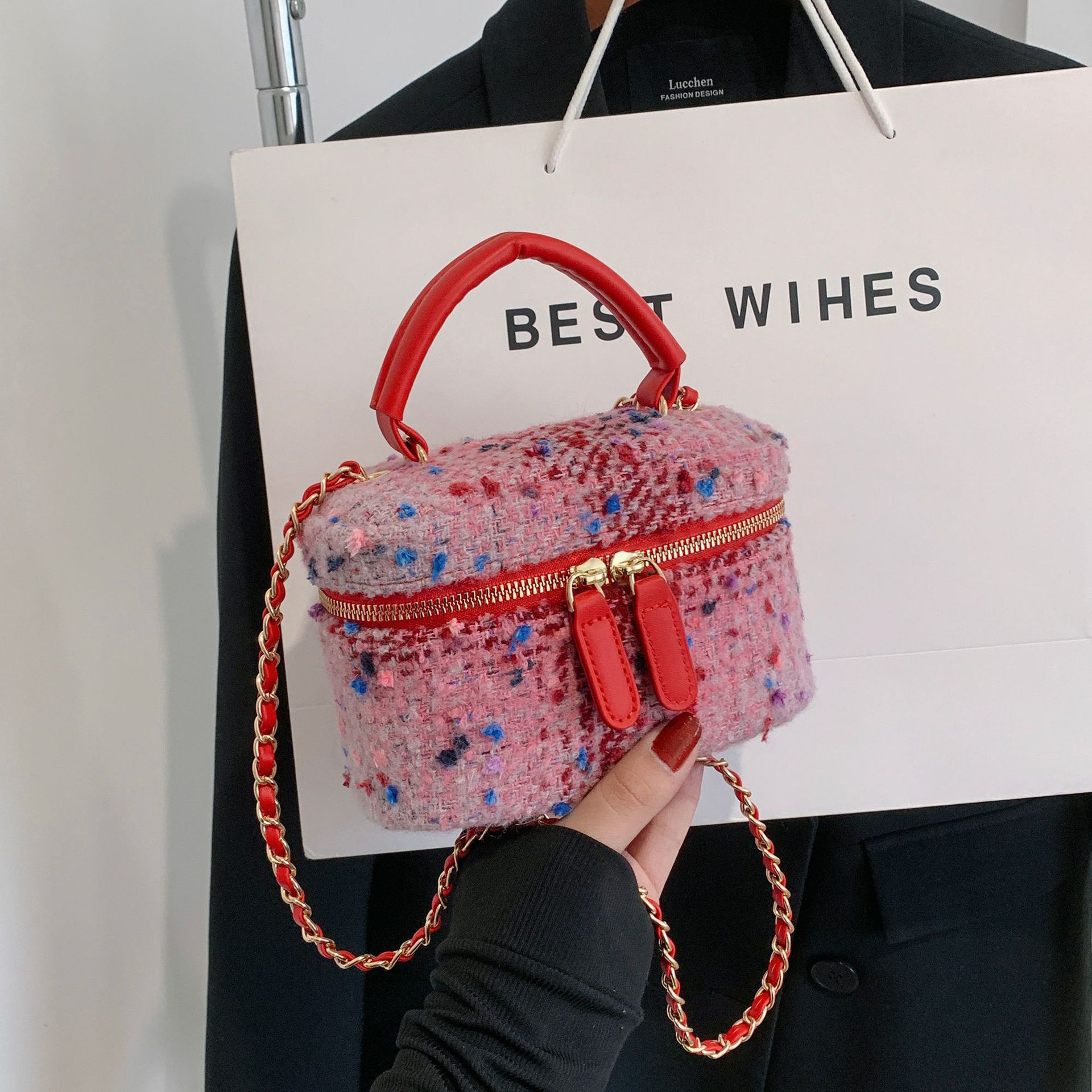 Fashion Classic Bag Designer 10a Top Woman Handbagevening Bags Elegant Handbags Small Fragrance Style High Texture Mini Versatile Single Shoulder Cros